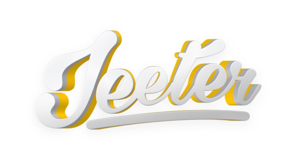 "Jeetrs logo featuring a sleek design with vibrant colors, showcasing premium cannabis products, including edibles, vape cartridges, and concentrates, known for their high quality and reliability in the cannabis industry."